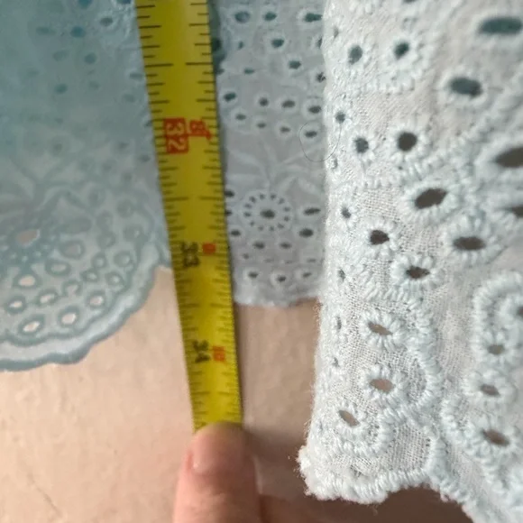 Melissa Odabash Becky Sky Blue Shirt Dress Mini Length Women’s Size Medium - Picture 8 of 12